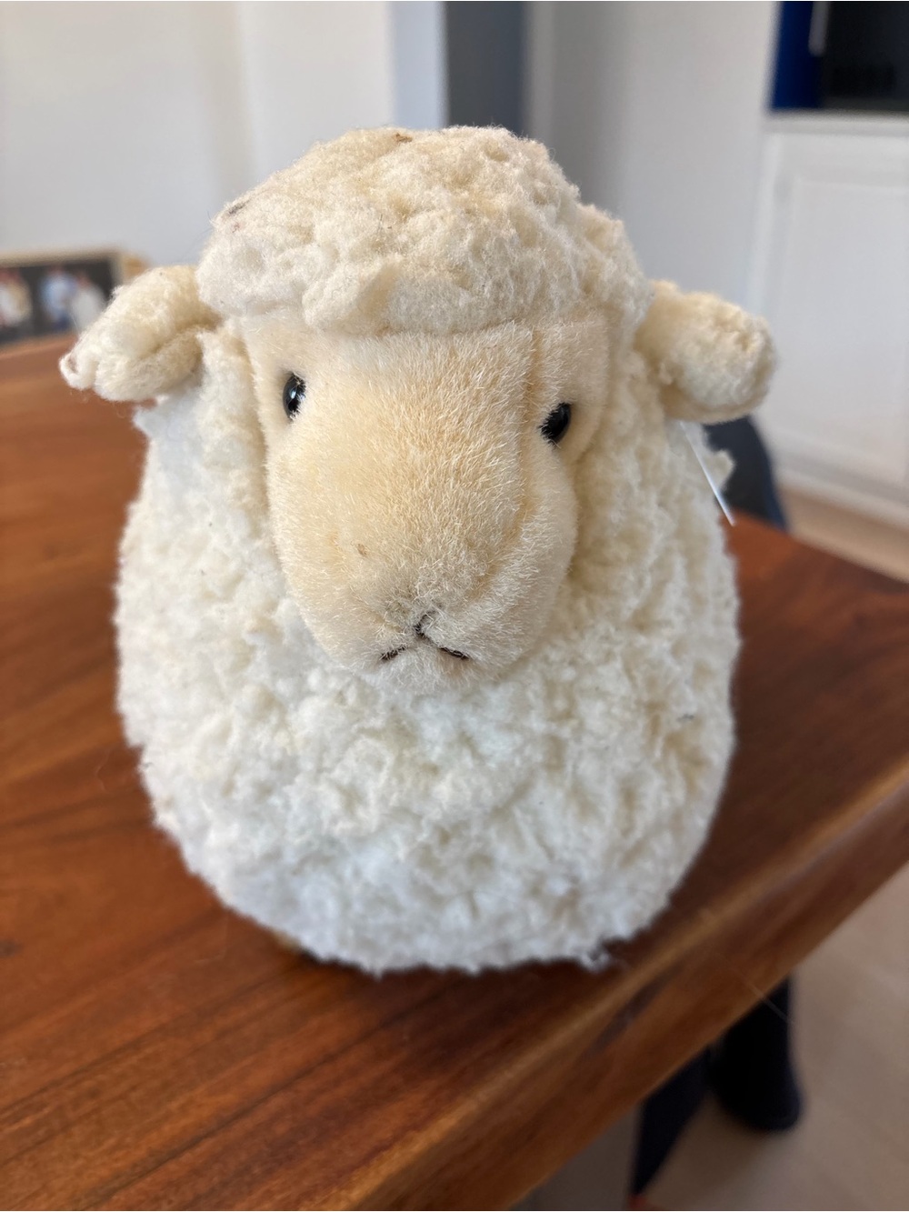 Plush Cream Sheep Decorative Accent Pillow Plush